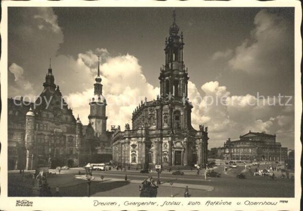 Dresden Georgentor Schloss Katholische Hofkirch