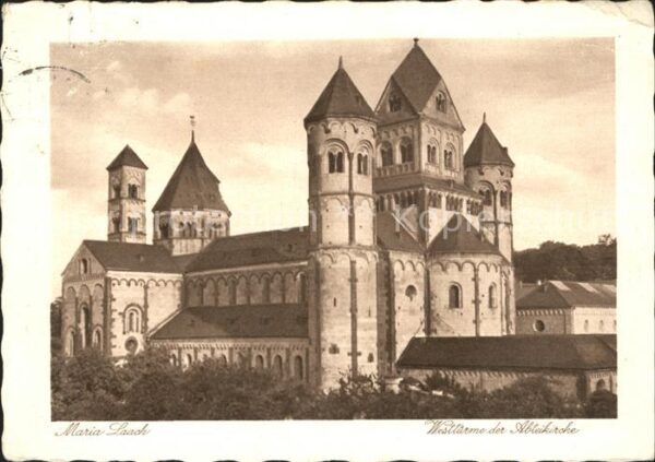 Maria Laach Glees Westtürme der Abteikirche