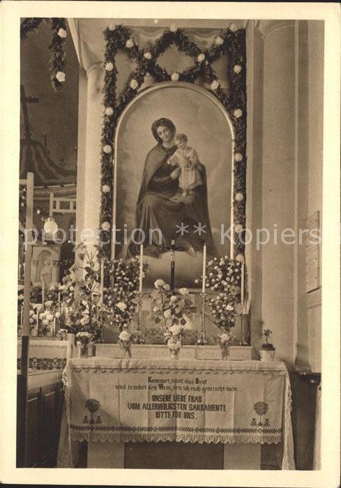 Wien Anbetungskirchlein Altar UL Frau vom Al