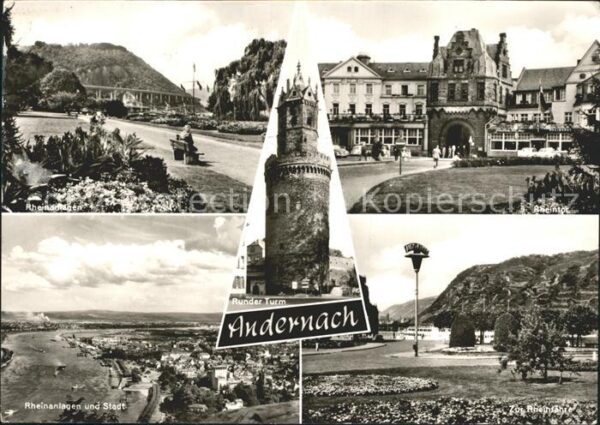 Andernach Rheinanlagen Rheintor Stadtansicht Rund