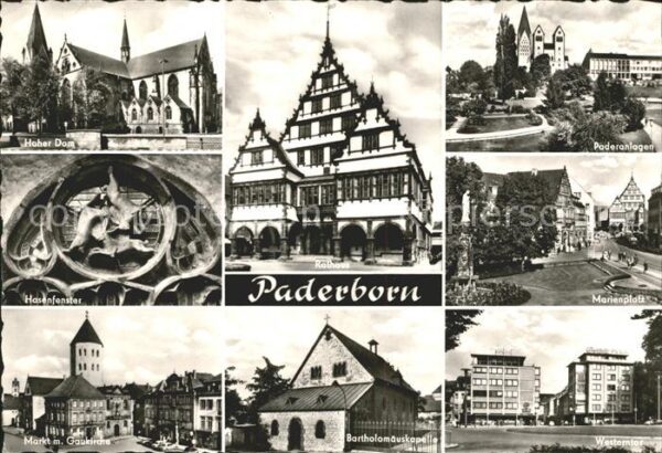 Paderborn Hoher Dom Rathaus Paderanlagen Hasenfen