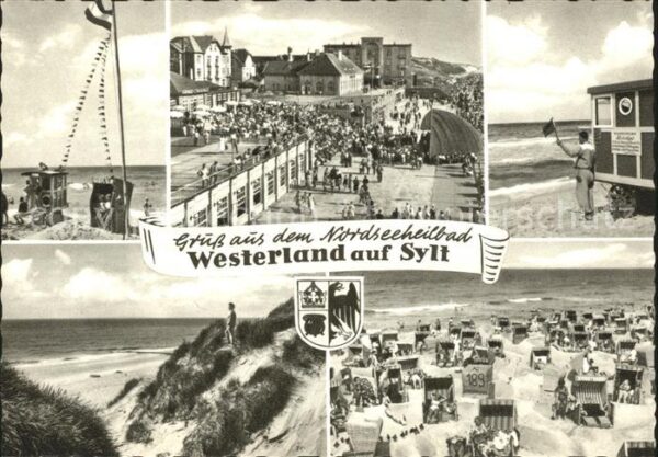 Westerland Sylt Strand Promenade Dünen Strandkörbe