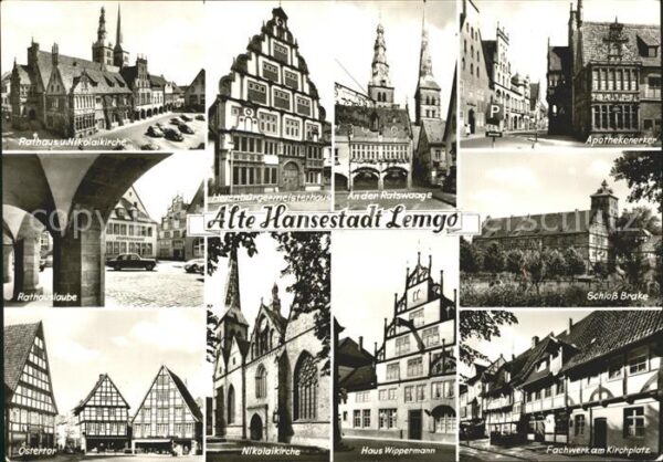 Lemgo Rathaus Nikolaikirche Ratswaage Apothek