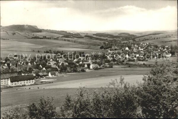 Crottendorf Erzgebirge Panorama mit Scheibenberg