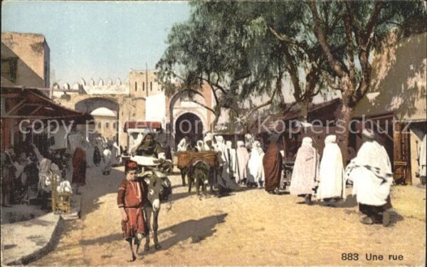 Typen Arabien Une rue Esel