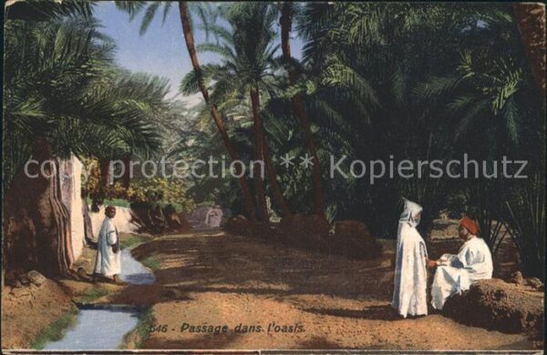 Typen Arabien Passage dans l'oasis