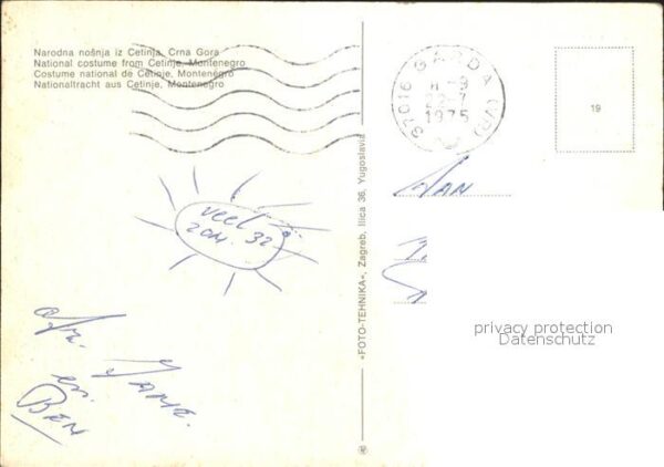 Trachten Montenegro Cetinje – Bild 2