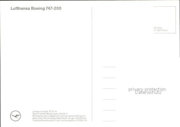 Lufthansa Boeing 747-200 – Bild 2