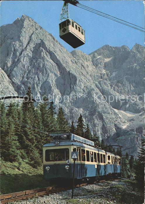 Zugspitzbahn Zahnrad-Triebwagen Seilbahn Zugspitzgip
