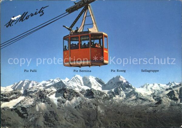 Seilbahn Corviglia-Piz Nair St. Moritz Berninagr