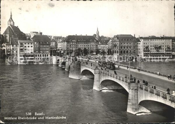Strassenbahn Basel Mittlere Rheinbrücke Martinskirch