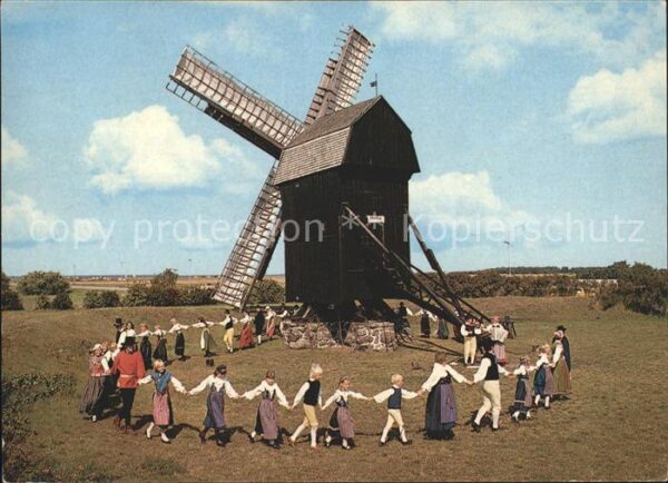 Windmuehle Midsommerdans Hembygdsgillet Skanör-Fal