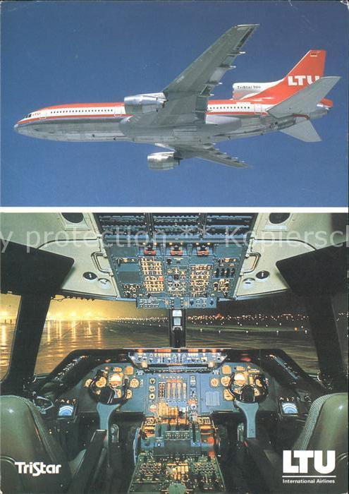 Flugzeuge Zivil LTU TriStar L-1011-500 Cockpit