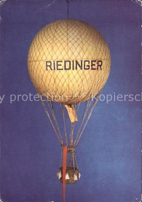 Heissluftballon Freiballon um 1900 Verkehrsmuseum Dresd