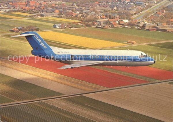 Flugzeuge Zivil NLM CityHopper Fokker F-28-4000 Fellows