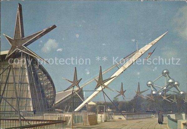 Exposition Universelle Bruxelles 1958 Laufbrücke Französischer Pavillon Passe