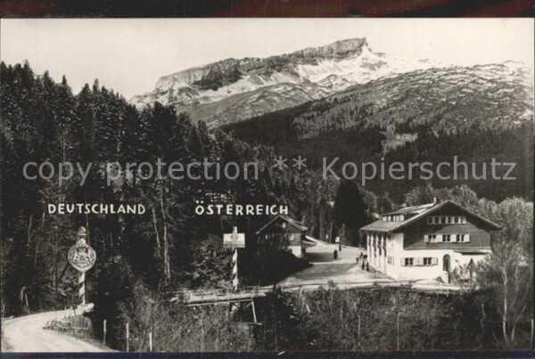 Grenze Douane Zoll Deutschland Österreich Kleinwalsertal G