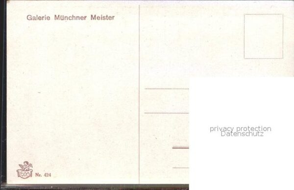 Verlag Galerie Muenchner Meister Nr. 424 K. E. Olszewski Sollst nicht gucken – Bild 2