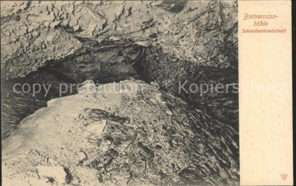 Hoehlen Caves Grottes Barbarossahöhle Schweizerlandschaft