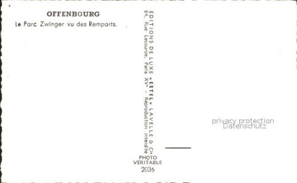 Offenburg Parc Zwinger Remparts – Bild 2