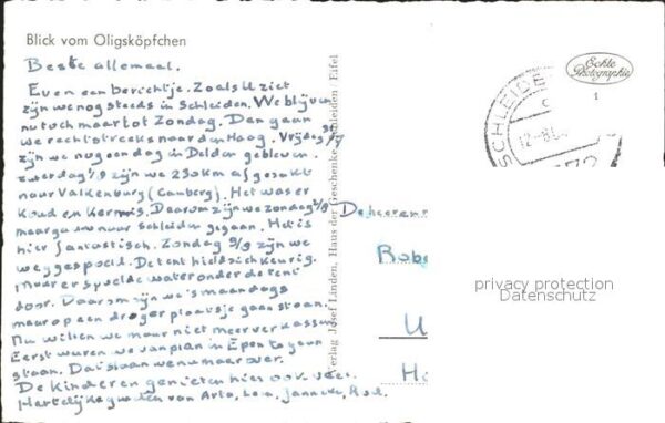 Schleiden Eifel Blick vom Oligsköpfchen – Bild 2