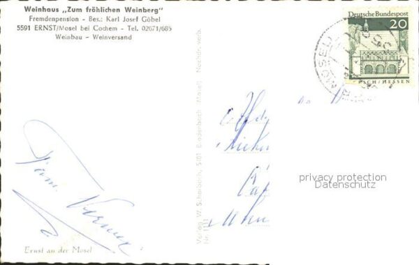 Ernst Cochem Weinhaus Zum fröhlichen Weinberg – Bild 2