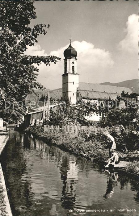 Oberammergau Partie am Mühlbach