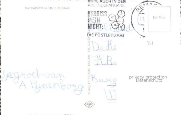 Bacharach Rhein mit Burg Stahleck – Bild 2