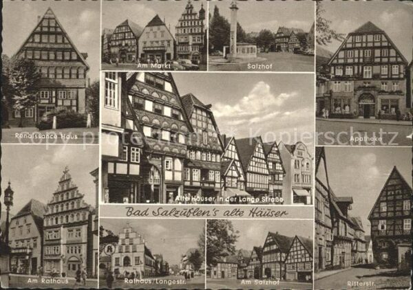 Bad Salzuflen Altes Fachwerk Salzhof Ritterstrasse