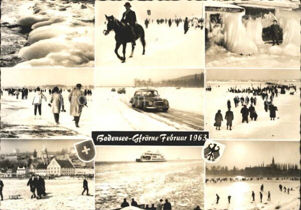 Bodensee Gfrörne Februar 1963