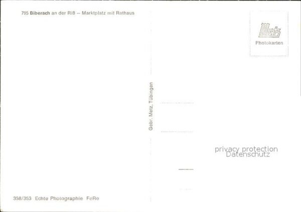 Biberach Riss Marktplatz Rathaus – Bild 2
