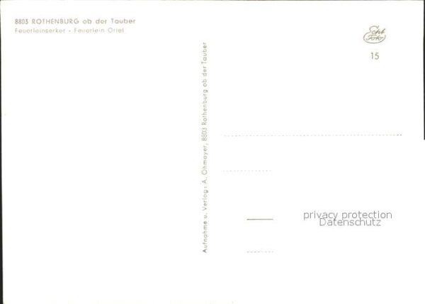 Rothenburg Tauber Feuerleinserker – Bild 2