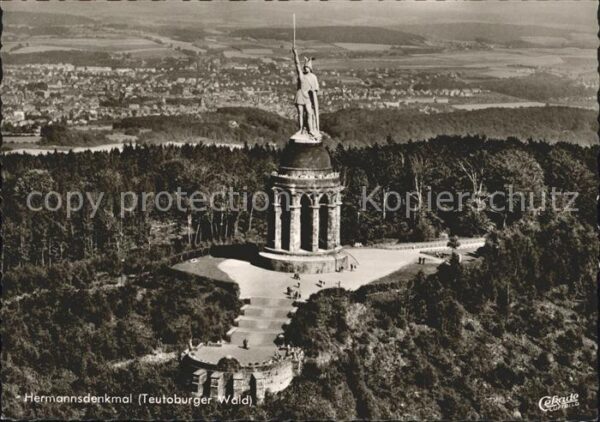 Hermannsdenkmal Fliegeraufnahme