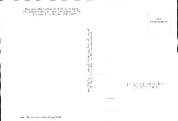 Hermannsdenkmal Fliegeraufnahme Detmold – Bild 2