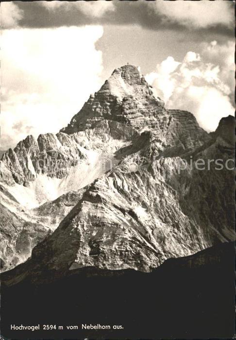 Hochvogel Blick vom Nebelhorn