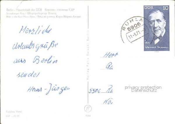 Berlin Karlm Marx Allee – Bild 2