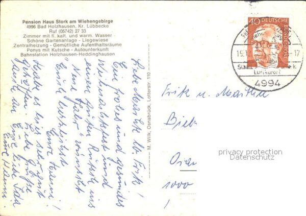 Bad Holzhausen Luebbecke Pension Stork – Bild 2