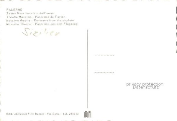 Palermo Sicilia Teatro Massimo Fliegeraufnahme – Bild 2