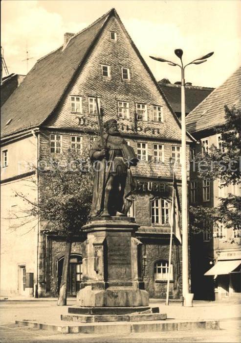 Jena Der Hanfied auf dem Marktplatz