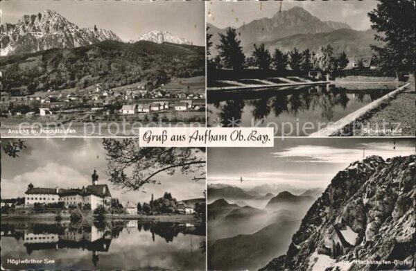 Aufham Altoetting mit Hochstaufen Schwimmbad Höglwörther