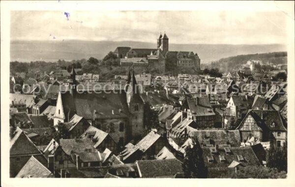 Quedlinburg Stadt mit Burg