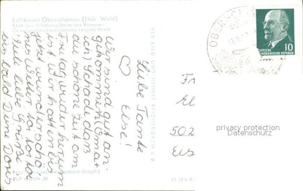 Oberschoenau Thueringen Erholungsheim Leipzig Stadt – Bild 2