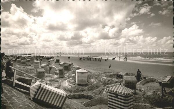 Norderney Nordseebad Strandpartie
