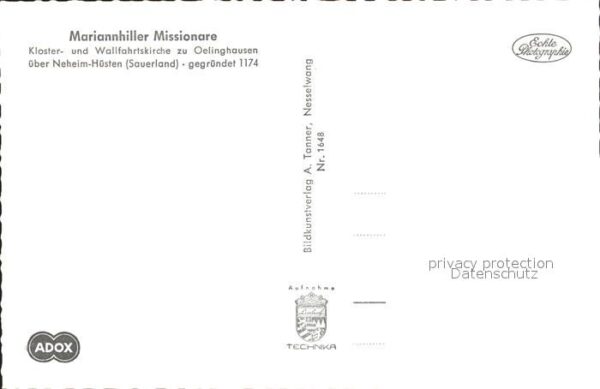 Oelinghausen Marianhiller Missionare – Bild 2