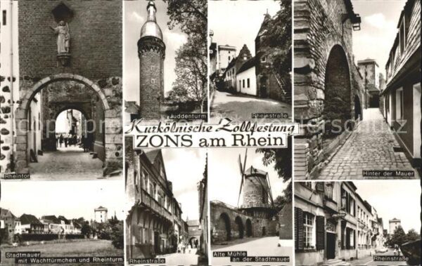 Zons Zollfestung Rheinstrasse Mühle Rheintor
