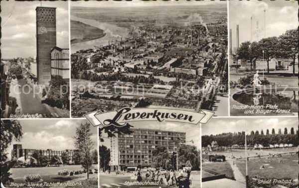 Leverkusen Rudolf Mann Platz Hauptstrasse Freibad