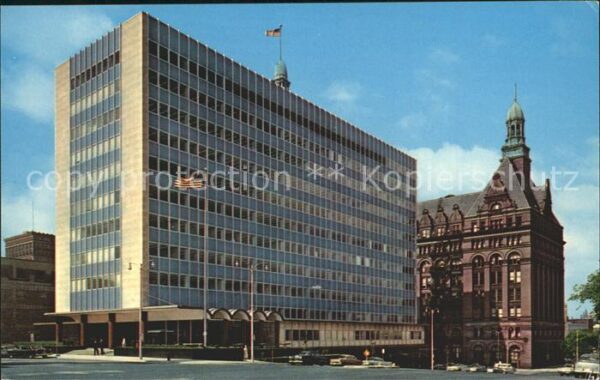 Milwaukee Wisconsin City Hall and new Municipal