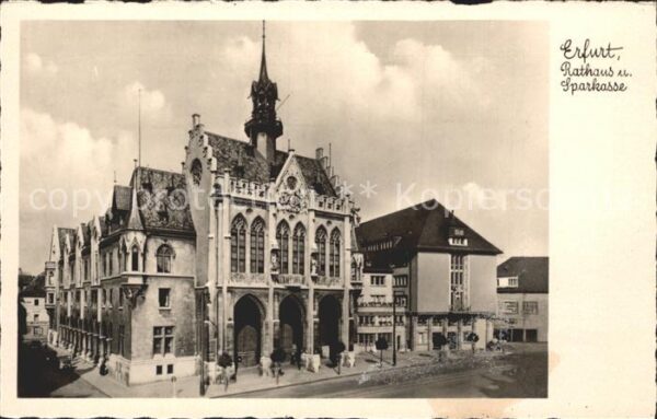 Erfurt Rathaus und Sparkasse