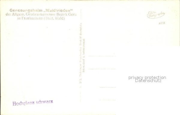Frankenhain Thueringen Genesungsheim Waldfrieden – Bild 2