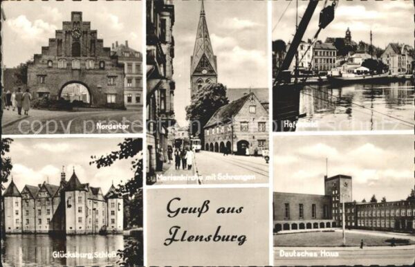 Flensburg Nordertor Hafen Grlücksburg